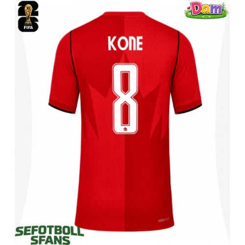 Kanada Ismael Kone #8 Hemmatröja Kvinnor VM 2026 Kortärmad